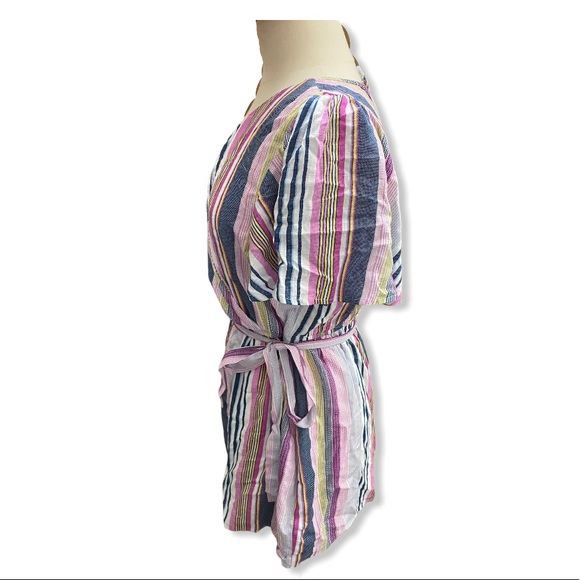 Trixxi striped multicolor romper size medium - Picture 3 of 7